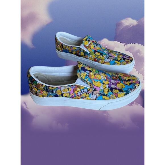 Vans X The Simpsons People Of Springfield Comfycush Slip On Men’s 7.5 Women 9 - Picture 2 of 8